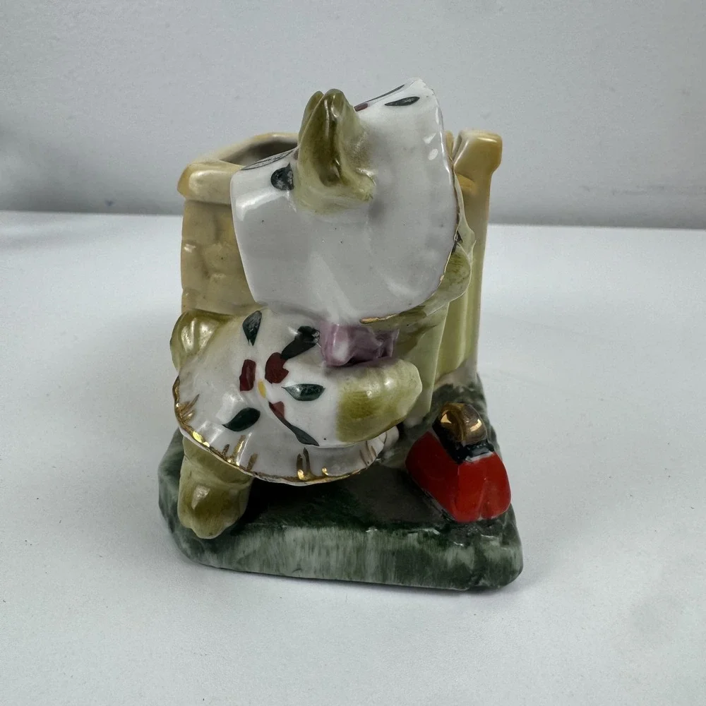 Vtg‎ Napco Style Big Eye Girl Planter Japan Mid Century Kitsch Vase Wales